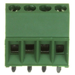 TE Connectivity Buchanan Series PCB Terminal Block, 4-Contact, 2.54mm Pitch, Through Hole Mount, 1-Row, Screw
