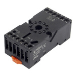 Relpol 3 Pin Relay Socket, DIN Rail for use with R15 Relay
