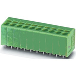 Phoenix Contact SPT 1.5/5-V-3.5 Series PCB Terminal Block, 5-Contact, 3.5mm Pitch, Through Hole Mount, 1-Row, Spring