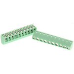 Phoenix Contact MKKDS 1/10-3.81 Series PCB Terminal Block, 10-Contact, 3.81mm Pitch, Through Hole Mount, 1-Row, Screw