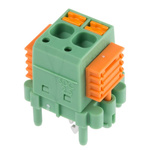 Phoenix Contact SDC 2.5/ 2-PV-5.0-ZB Series PCB Terminal Block, 2-Contact, 5mm Pitch, Through Hole Mount, 1-Row, Screw