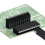 Phoenix Contact SPT-SMD 1.5/ 2-V-3.5 R24 Series PCB Terminal Block, 2-Contact, 3.5mm Pitch, Surface Mount, 1-Row,