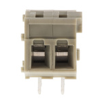 TE Connectivity PCB Terminal Block, 2-Contact, 5mm Pitch, Through Hole Mount, 1-Row, Solder Termination
