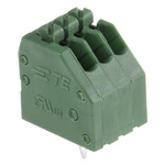 TE Connectivity PCB Terminal Block, 3-Contact, 2.5mm Pitch, Through Hole Mount, 1-Row, Solder Termination
