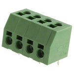 TE Connectivity PCB Terminal Block, 4-Contact, 5mm Pitch, Through Hole Mount, 1-Row, Solder Termination