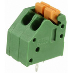 TE Connectivity PCB Terminal Block, 2-Contact, 3.5mm Pitch, Through Hole Mount, 1-Row, Solder Termination