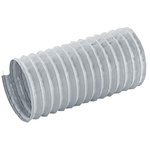 Merlett Plastics PET, PVC 12m Long Grey Flexible Ducting Reinforced, 101mm Bend Radius , Applications Fumes, Warm Air