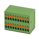 Phoenix Contact SPTD 1.5/12-H-3.5 Series PCB Terminal Block, 3.5mm Pitch, Through Hole Mount, Spring Cage Termination