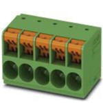 Phoenix Contact TDPT 16/ 3-SP-10.16-ZB Series PCB Terminal Block, 3-Contact, 10.16mm Pitch, Through Hole Mount, 1-Row,