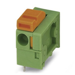 Phoenix Contact FFKDSA1/H1-7.62 Series PCB Terminal Block, 1-Contact, 7.62mm Pitch, Through Hole Mount, 1-Row, Screw