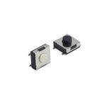 Black Tactile Switch, Single Pole Single Throw (SPST) 50 mA 5mm Surface Mount