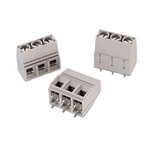 Wurth Elektronik 2196 Series PCB Terminal Block, 3-Contact, 10.16mm Pitch, Through Hole Mount, 1-Row, Solder Termination