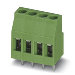 Phoenix Contact MKDS 3/ 4 Series PCB Terminal Block, 4-Contact, 5mm Pitch, Through Hole Mount, Screw Termination