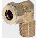 Wade 1/4in x 1/4 in BSPT Male 90° Equal Elbow Brass Compression Fitting
