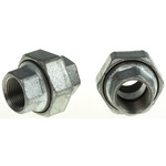 Georg Fischer Malleable Iron Fitting Taper Seat Union, 3/4 in BSPP Female (Connection 1), 3/4 in BSPP Female