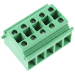 Phoenix Contact KDS10 Series PCB Terminal Block, 1-Contact, 10mm Pitch, Through Hole Mount, 1-Row, Screw Termination