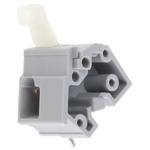 Wago PCB Terminal Block, 1-Contact, Through Hole Mount, 1-Row, Solder Termination