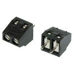 Phoenix Contact MKDS 1/ 2-3.81 HT BK Series PCB Terminal Block, 2-Contact, 3.81mm Pitch, Through Hole Mount, 1-Row,