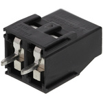 Phoenix Contact MKDSN 2.5/ 2-5.08 HT BK Series PCB Terminal Block, 2-Contact, 5.08mm Pitch, Through Hole Mount, 1-Row,