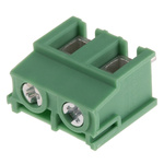Phoenix Contact PT 2.5/2-7.5-H Series PCB Terminal Block, 7.5mm Pitch, Through Hole Mount, Screw Termination
