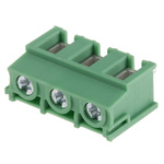Phoenix Contact PT 2.5/ 3-7.5-H Series PCB Terminal Block, 7.5mm Pitch, Through Hole Mount, Screw Termination