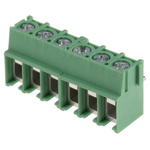 Phoenix Contact PT 2.5/ 6-5.0-V Series PCB Terminal Block, 5mm Pitch, Through Hole Mount, 1-Row, Screw Termination