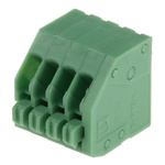 Phoenix Contact PTSA 0.5/ 4-2.5-F Series PCB Terminal Block, 4-Contact, 2.5mm Pitch, Through Hole Mount, Solder