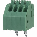 Phoenix Contact PTSA 0.5/ 4-2.5-Z Series PCB Terminal Block, 2.5mm Pitch, Through Hole Mount, 1-Row, Solder Termination