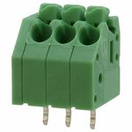 Phoenix Contact PTSA 1.5/ 3-3.5-F Series PCB Terminal Block, 3.5mm Pitch, Through Hole Mount, 1-Row, Solder Termination