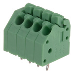 Phoenix Contact PTSA 1.5/ 4-3.5-F Series PCB Terminal Block, 3.5mm Pitch, Through Hole Mount, 1-Row, Solder Termination