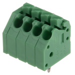 Phoenix Contact PTSA 1.5/ 4-3.5-Z Series PCB Terminal Block, 3.5mm Pitch, Through Hole Mount, Solder Termination