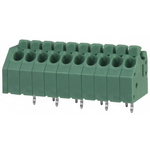 Phoenix Contact PTSA 1.5/10-3.5-Z Series PCB Terminal Block, 3.5mm Pitch, Through Hole Mount, 1-Row, Solder Termination