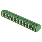 Phoenix Contact MKDSN 1.5/12-5.08 Series PCB Terminal Block, 12-Contact, 5.08mm Pitch, Through Hole Mount, 1-Row, Screw