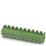 Phoenix Contact COMBICON PT Series PCB Terminal Block, 10-Contact, 5mm Pitch, Through Hole Mount, 1-Row, Screw