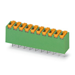Phoenix Contact FK-MPT 0.5/4-3.5 Series PCB Terminal Block, 4-Contact, 3.5mm Pitch, Through Hole Mount, 1-Row, Spring