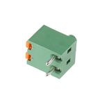 Phoenix Contact FK-MPT 0.5/2-3.5-H Series PCB Terminal Block, 2-Contact, 3.5mm Pitch, Through Hole Mount, 1-Row, Spring