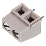 TE Connectivity Buchanan Series PCB Terminal Block, 2-Contact, 5mm Pitch, Through Hole Mount, 1-Row, Screw Termination