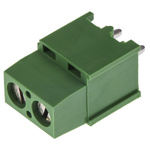 TE Connectivity Buchanan Series PCB Terminal Block, 2-Contact, 5.08mm Pitch, Through Hole Mount, 1-Row, Screw