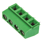TE Connectivity Buchanan Series PCB Terminal Block, 4-Contact, 5.08mm Pitch, Through Hole Mount, 1-Row, Screw