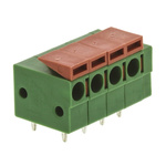 TE Connectivity Buchanan Series PCB Terminal Block, 4-Contact, 5mm Pitch, Through Hole Mount, 1-Row, Screw Termination