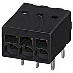 Phoenix Contact PTSM 0.5/ 6-2.5-H THR R32 Series PCB Terminal Block, 6-Contact, 2.5mm Pitch, Through Hole Mount, 1-Row,