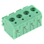 Phoenix Contact PTS 1.5/4-5.0-H Series PCB Terminal Block, 4-Contact, 5mm Pitch, Through Hole Mount, 1-Row, Spring Cage