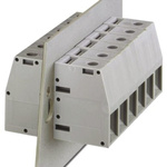 Phoenix Contact HDFK 50 Series Feed Through Terminal Block, 1-Contact, 18.8mm Pitch, Plug-In, 1-Row, Screw Termination