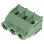 Phoenix Contact MKDS 5/3-7.62 Series PCB Terminal Block, 3-Contact, 7.62mm Pitch, Through Hole Mount, 1-Row, Screw