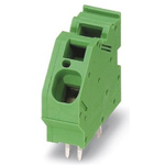 Phoenix Contact ZFKDS 10-10.00 Series PCB Terminal Block, 1-Contact, 10mm Pitch, Through Hole Mount, 1-Row, Spring Cage