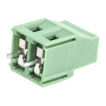 Phoenix Contact MKDSN 2.5/2 Series PCB Terminal Block, 2-Contact, 5mm Pitch, Through Hole Mount, 1-Row, Screw