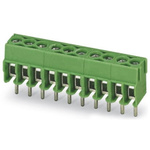 Phoenix Contact PT 1.5/ 8-3.5-H Series PCB Terminal Block, 8-Contact, 3.5mm Pitch, Through Hole Mount, 1-Row, Screw