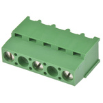 TE Connectivity Buchanan Series PCB Terminal Block, 3-Contact, 10.16mm Pitch, Through Hole Mount, 1-Row, Screw