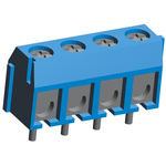 TE Connectivity Buchanan Series PCB Terminal Block, 4-Contact, 5mm Pitch, Through Hole Mount, 1-Row, Screw Termination