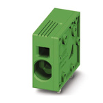 Phoenix Contact SPT 5/ 1-H-7.5 Series PCB Terminal Block, 1-Contact, 7.5mm Pitch, Through Hole Mount, Spring Cage